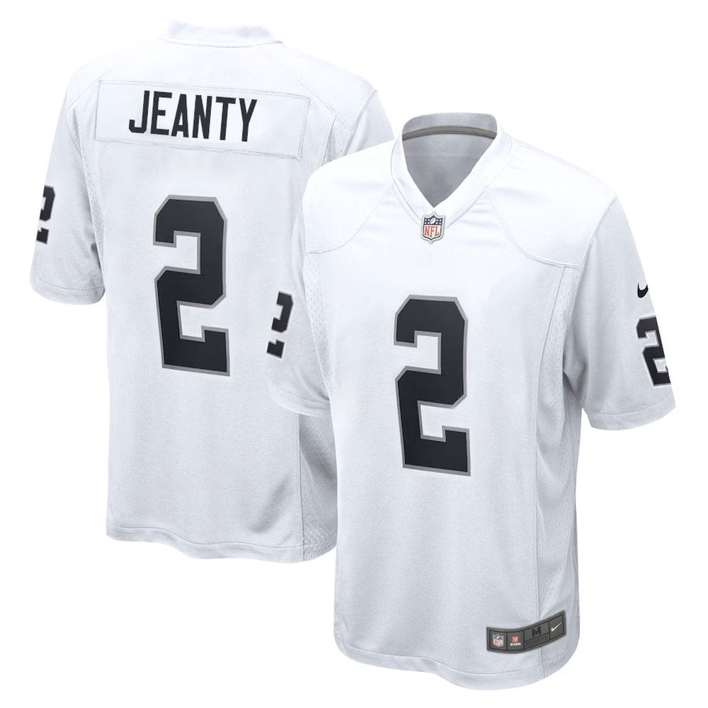 Fully Stitched White Raiders Away Jersey (Any Name/Any Number)