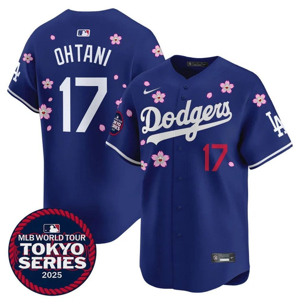 Fully Stitched BLUE TOKYO Los Angeles Dodgers Jersey (Any Name/Any Number) (Copy)
